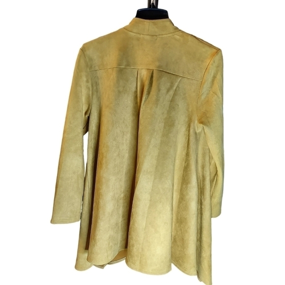 Chic Gold Asymmetrical Women's Jacket - Picture 6 of 16